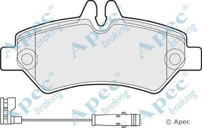 APEC BRAKING pad1516 -  Комплект тормозных колодок, дисковый тормоз